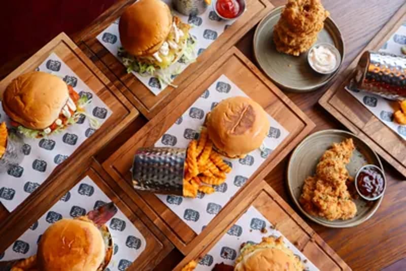 Two-for-one burgers every Monday and Tuesday!