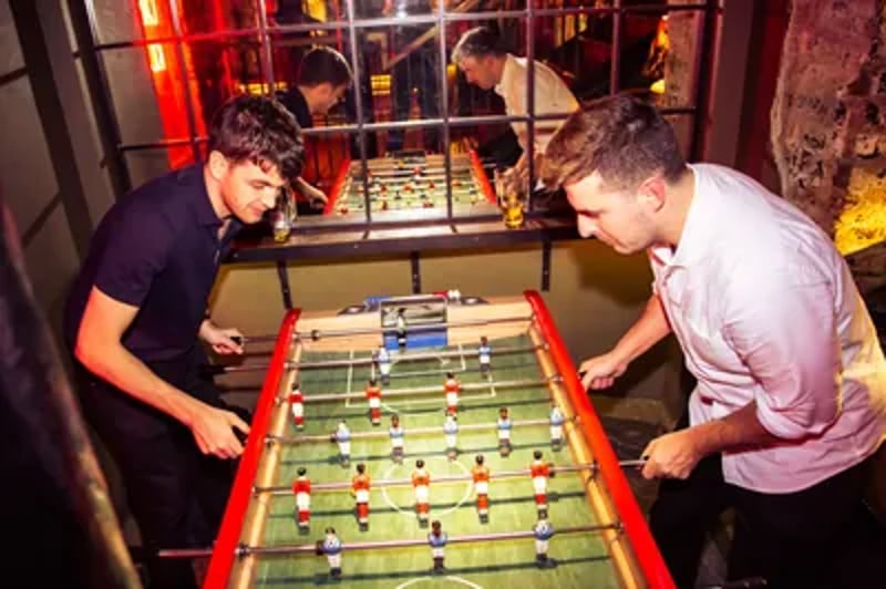 Take full control of the game - with free table football every Monday! No bookings needed - winner stays on!