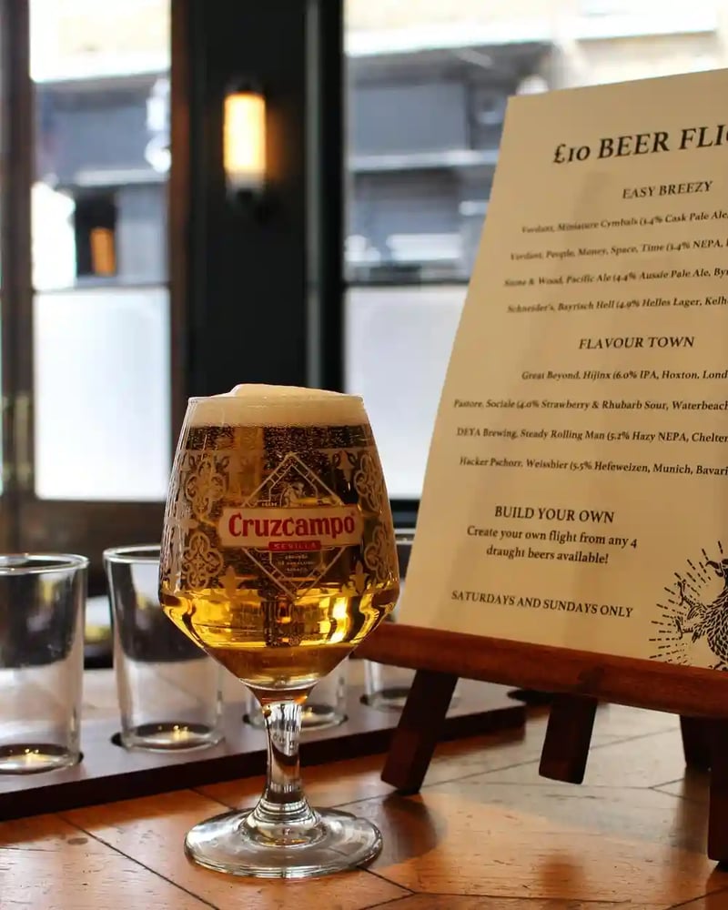 @cruzcampo_uk Looking good, but our beer flight is on today as well, so no need to make hard choices! See you later, happy sunday! ☀️🍺