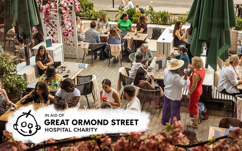 Join us in helping raise money for Great Ormond Street Hospital at our Nest in Bloom summer terrace event. Enjoy drinks, canapés and live music entertainment.