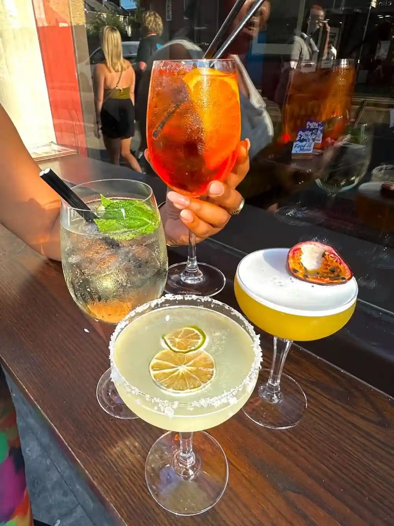 Sunny day who doesn’t like a fancy cocktail and SPRITZ from our wonderful staff 🫶🏽☺️ Come down for the best time ever 💃🏽🥰 @ CROWN&CASTLE!!!!!!!!!!!!