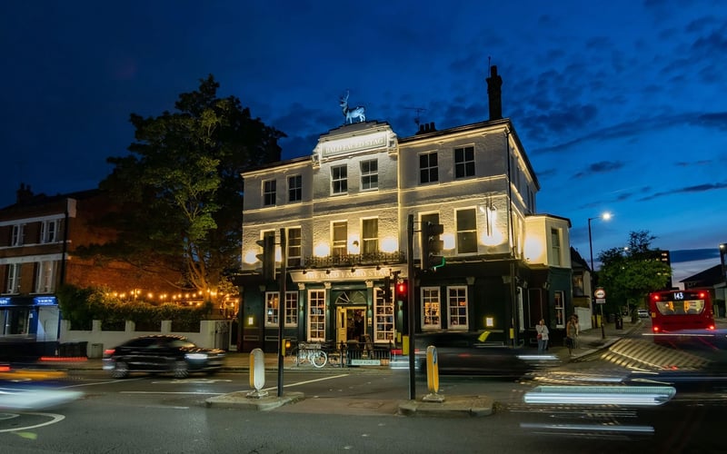 The Bald Faced Stag pub, on the corner of High Road and East End Road, is a beautiful pub with hints of old and new creating an amazing contemporary atmosphere throughout the week. With a menu filled with seasonal specials, pub classics and Sunday roasts to knock your socks off, our dining room is a must-visit for foodies around East Finchley and Muswell Hill. We take pride in our huge pub garden, which is available all year round thanks to our heaters and covers. Our beautiful mother tree stands proud in the centre and makes for a romantic spot.