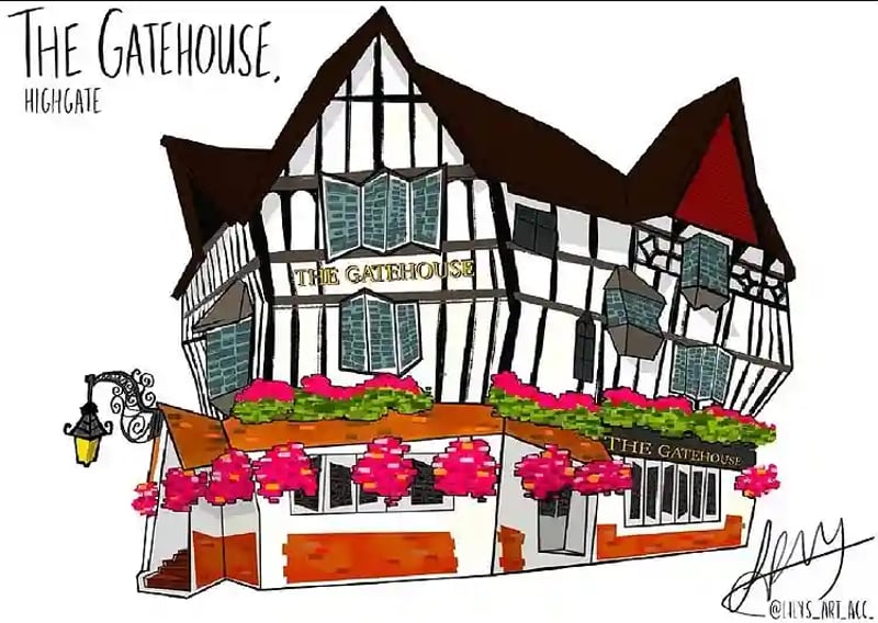 How wonderful staff are so talented. Look at this beauty drawn by. @lilys_art_acc_ 
available to buy at the Gatehouse theatre. @urbanpubsandbars #urbanpubsandbars #pubsofinstagram #pubsoflondon #n6 #communitypub