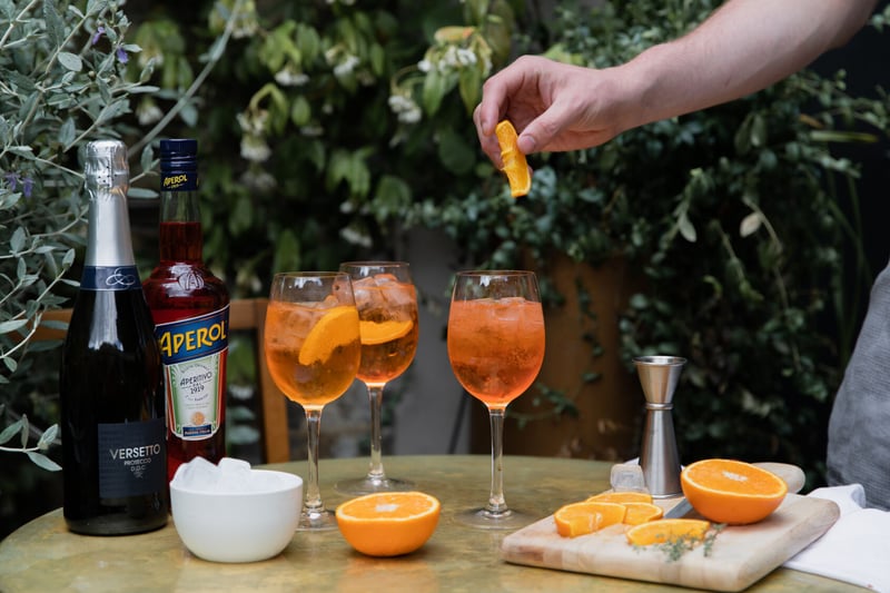 2 spritzes for £15, Monday to Friday, all day on the terrace, your perfect weekday summer escape!
