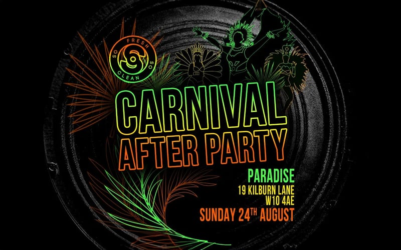 Notting Hill Carnival is around the corner and we've got the best plans already in place. We’re bringing So Fresh So Clean back to Paradise! 90s and 00s Hip-Hop and RnB classics, house party vibes, and West London energy all night long.