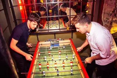Take full control of the game with table football all week long!