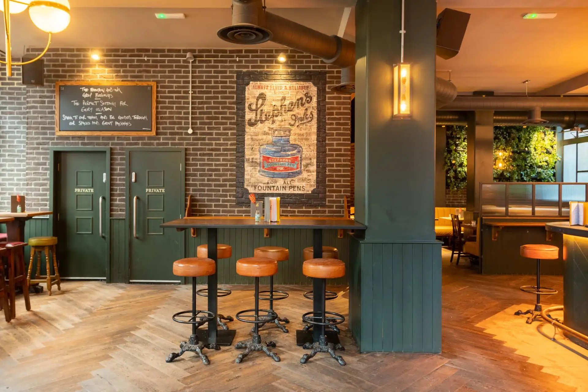 Fountain & Ink gallery images - Private hire pages