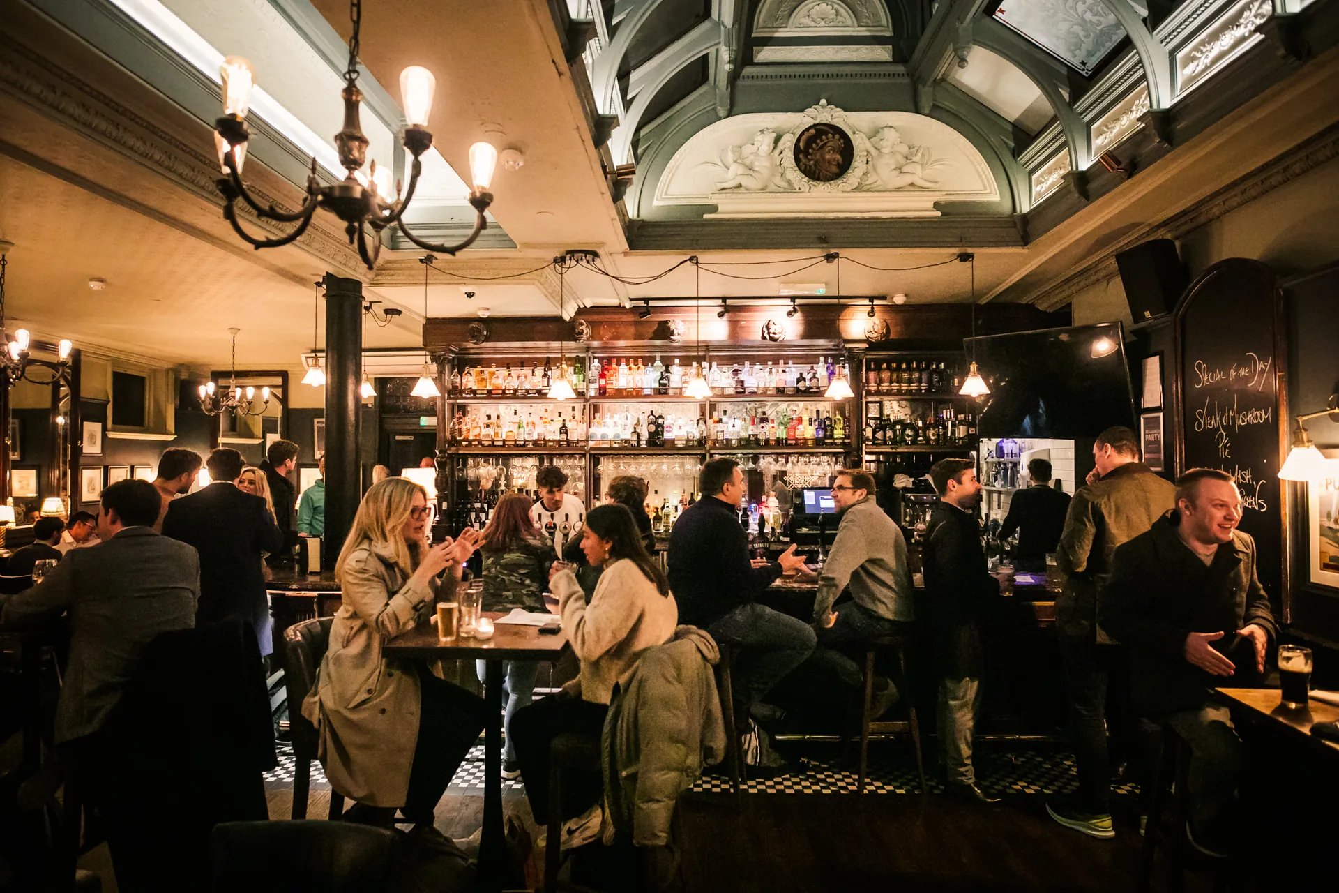 One of London's most historic Gin Palaces on Fleet Street, Punch was named in the 1840s after the popular magazine of the same name. The employees of which frequented the pub as it was so close by. It is now renowned as one of the most historic and beautiful pubs in London. True to its roots as a Gin Palace, The pub now stocks over 90 gins - so ask for a selection when you visit or enjoy a meal in our beautiful dining area. You can even book our private space for your event.