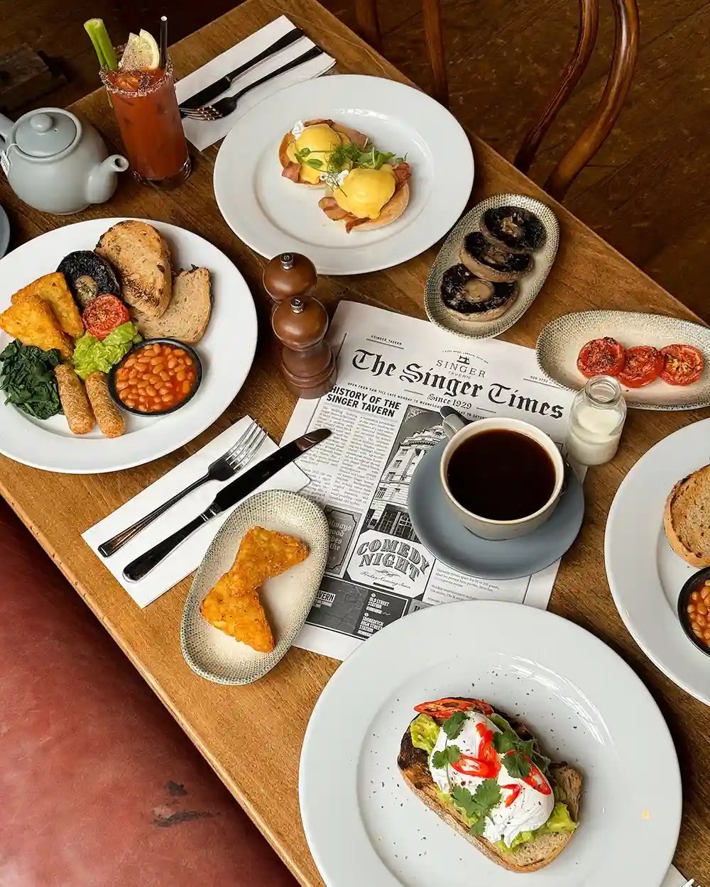 Run don’t walk to Singer Tavern as our brand new breakfast menu has just landed! 😍🚨

From a hearty Full English to classic Eggs Benedict or smashed avocado on toast, we’ve got something to satisfy every morning craving 🍳☕️

📍Singer Tavern, Moorgate 

Don’t wait - come and taste it for yourself😋